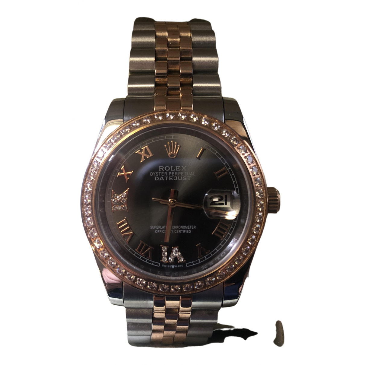 Datejust 36mm pink gold watch Rolex 